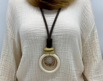 Lovely wood statement necklace, chunky necklace, bold necklace