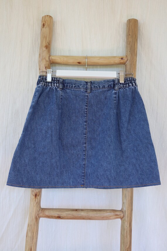 Denim Mini Skirt - image 2