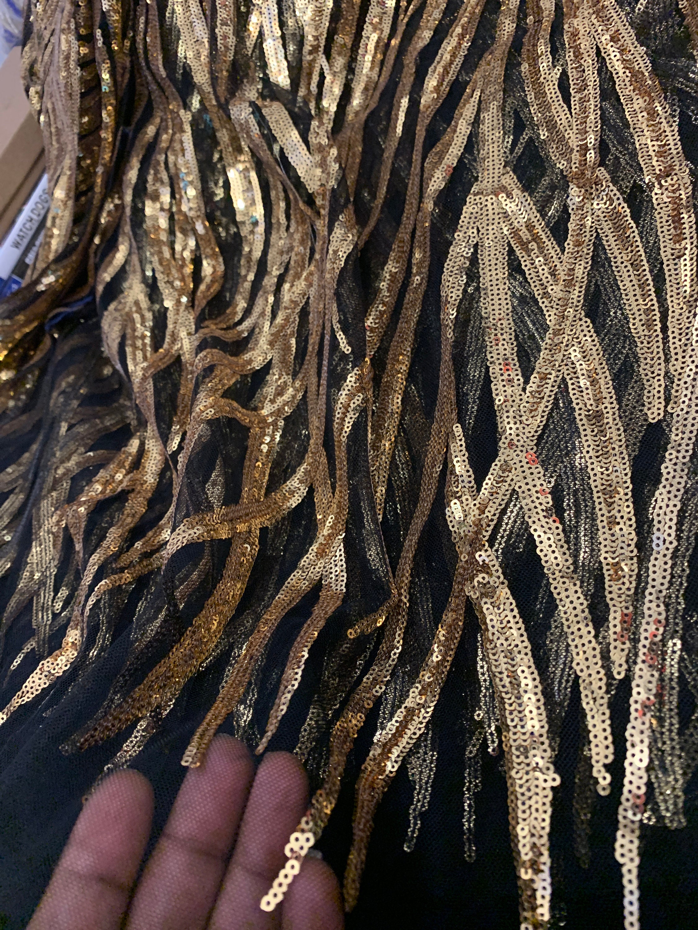 New Beautiful Sequin lace fabric Etsy