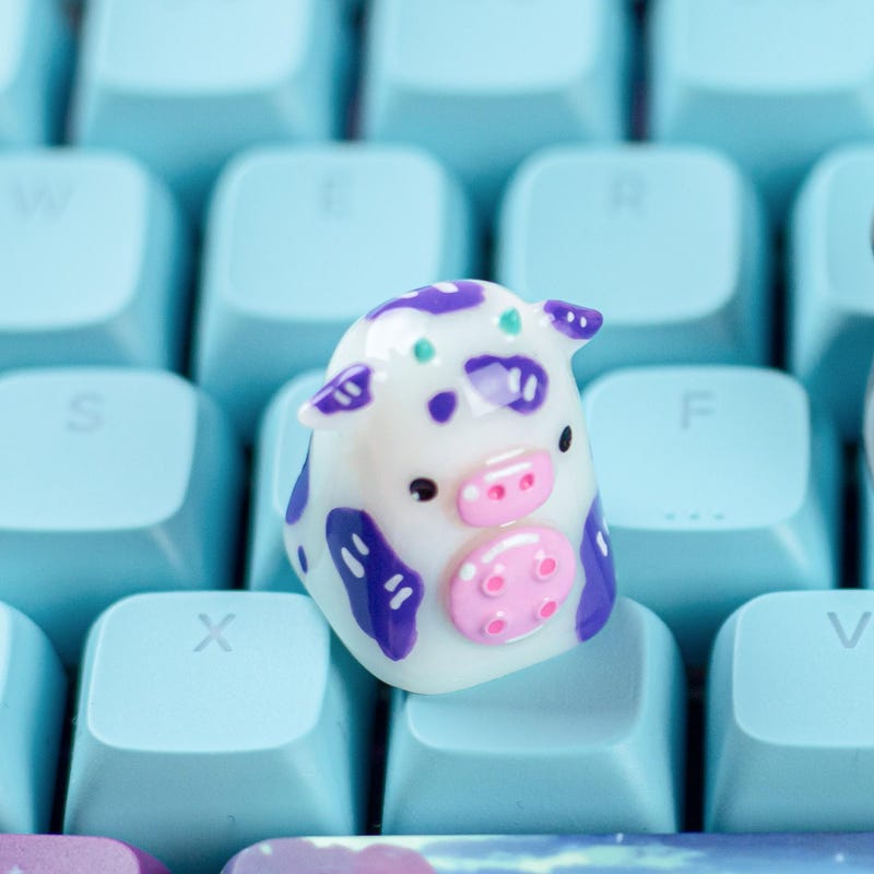 Keycap Krówka - Klawiatura Mechaniczna - Cows in Clouds