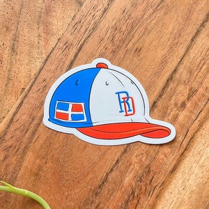 Baseball Hat Vinyl Sticker | Dominican Sticker