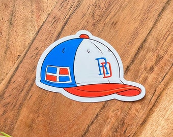 Baseball Hat Vinyl Sticker | Dominican Sticker