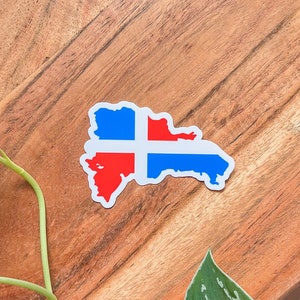 Dominican Map Sticker | Vinyl Sticker |  Waterbottle Sticker
