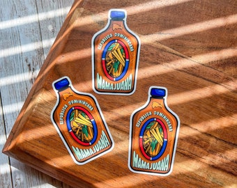 Calcomanía de vinilo de Mamajuana - Calcomanía impermeable de República Dominicana
