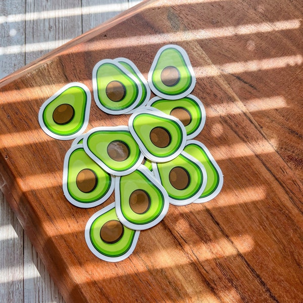 Avocado Sticker | Vinyl Sticker | Die Cut | Aesthetic Sticker | Waterbottle Sticker