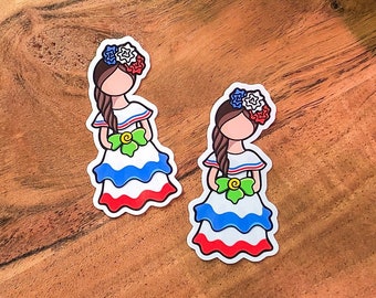 Autocollant en vinyle pour poupée sans visage | Fille citron vert | Muñecas sin rostro | Cosas Dominicanas | Muñecas Lime | République dominicaine