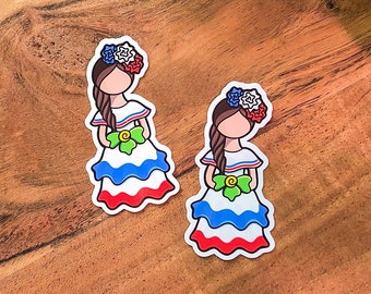 Faceless Doll Vinyl sticker | Lime girl | Muñecas sin rostro | Cosas Dominicanas | Muñecas Lime | Dominican Republic