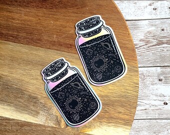 Galaxy in a jar | Waterproof Sticker | Die Cut | Aesthetic Sticker | Waterbottle Sticker