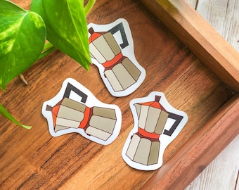 Moka Pot Sticker | Vinyl Sticker |  Waterbottle Sticker | Greca Sticker