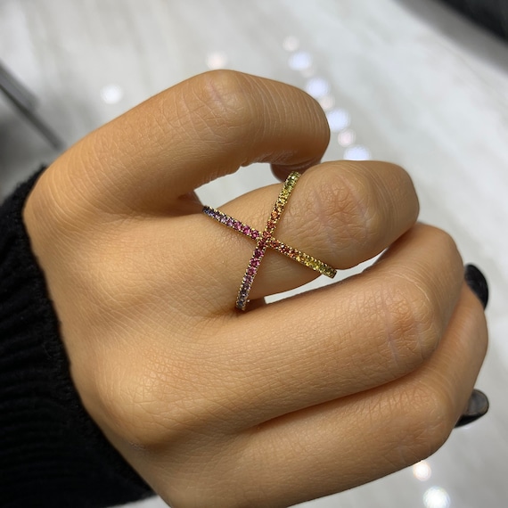 Rainbow diamond jewelry deals