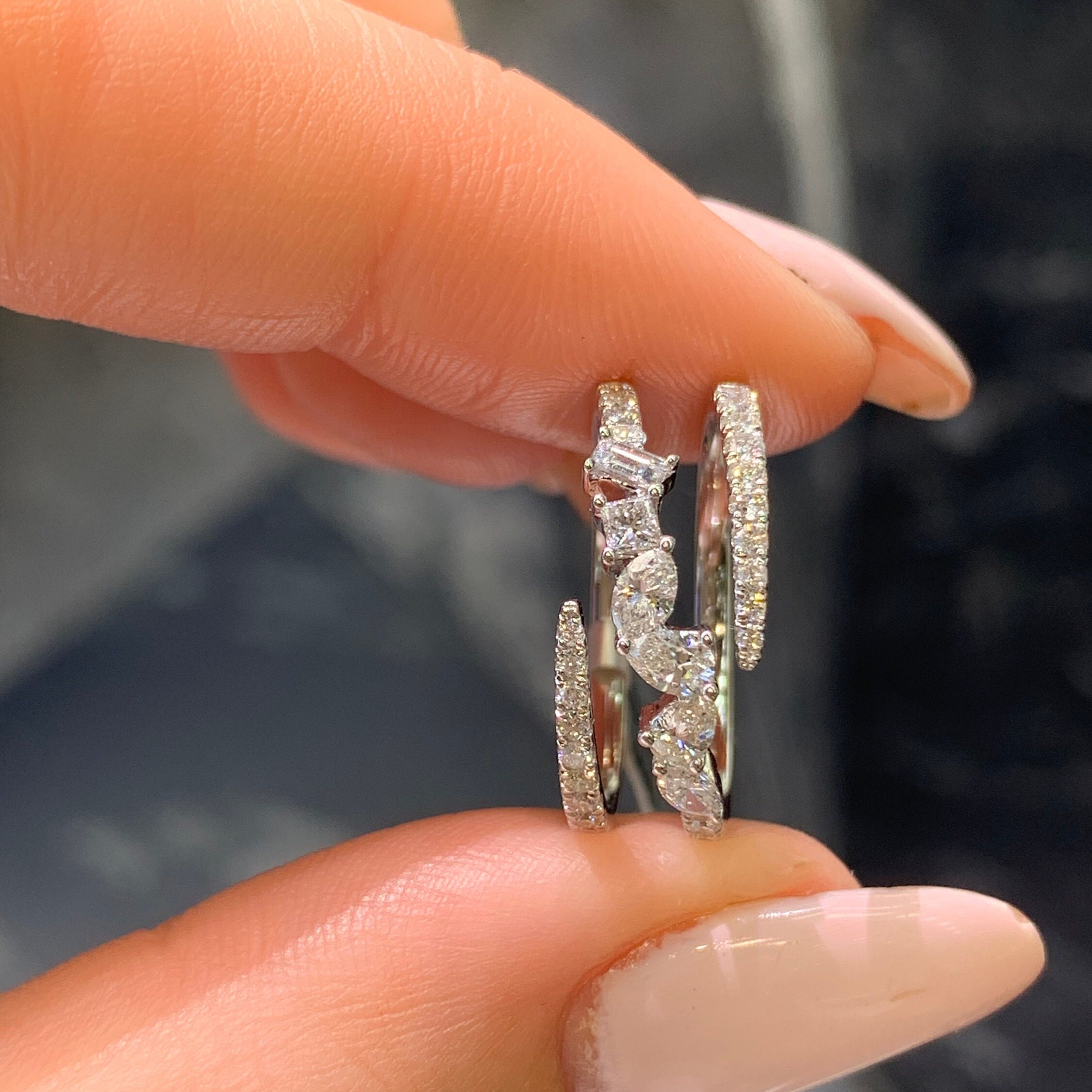 Diamond shaped hotsell ring design
