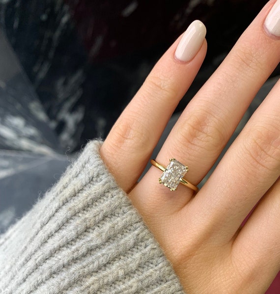 Bague diamant radiant new arrivals