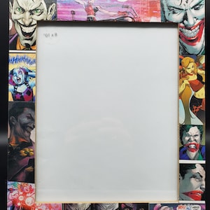 Harley quinn and joker , Cartoon Character 8x10 Picture Frame