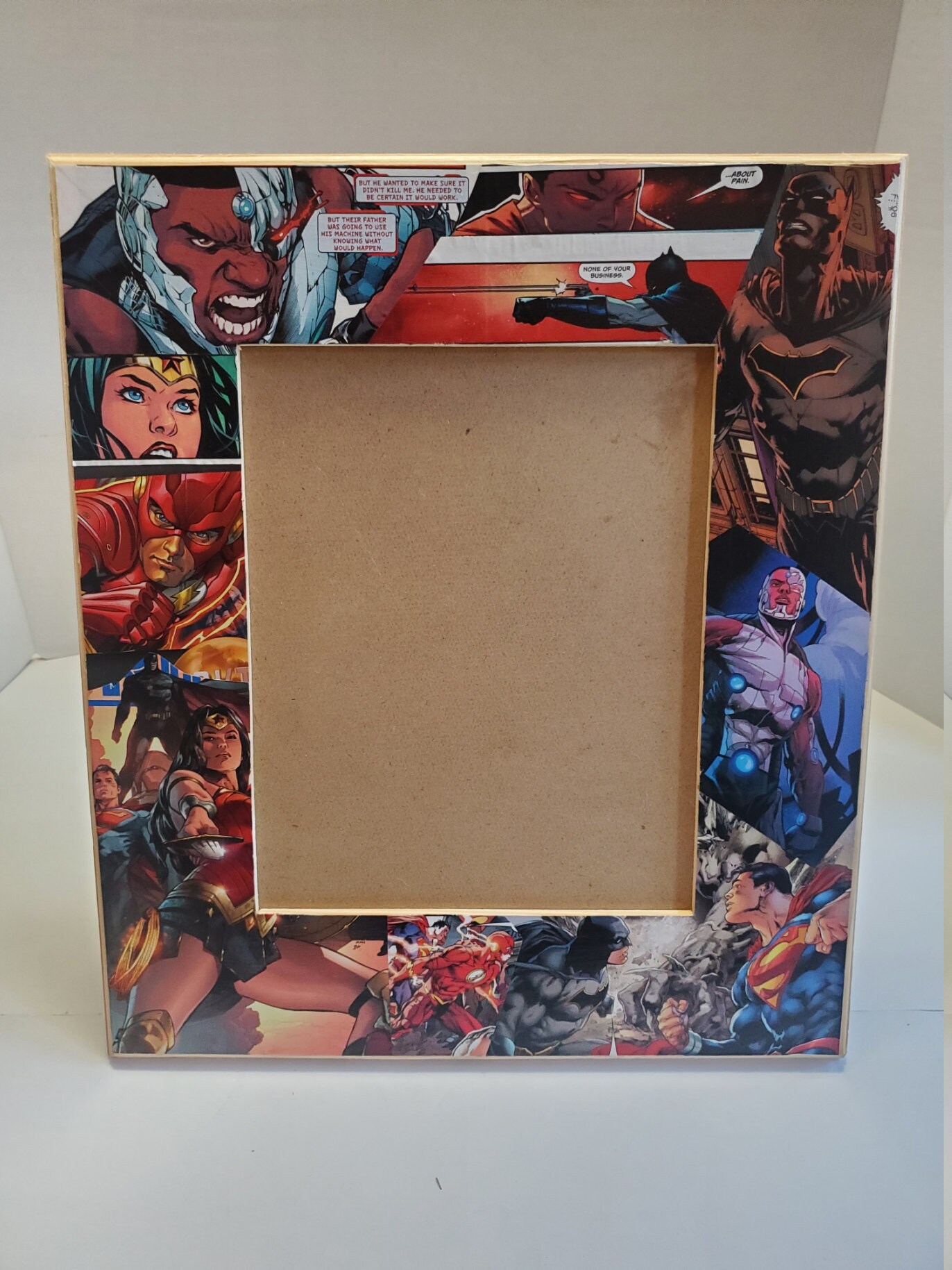 Home & Hobby DC Justice League wood 8x10 picture frame Craft Supplies