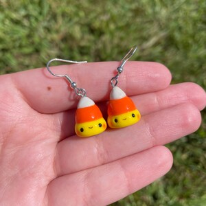 Kawaii Candy Corn (Earrings, Charm, or Necklace)