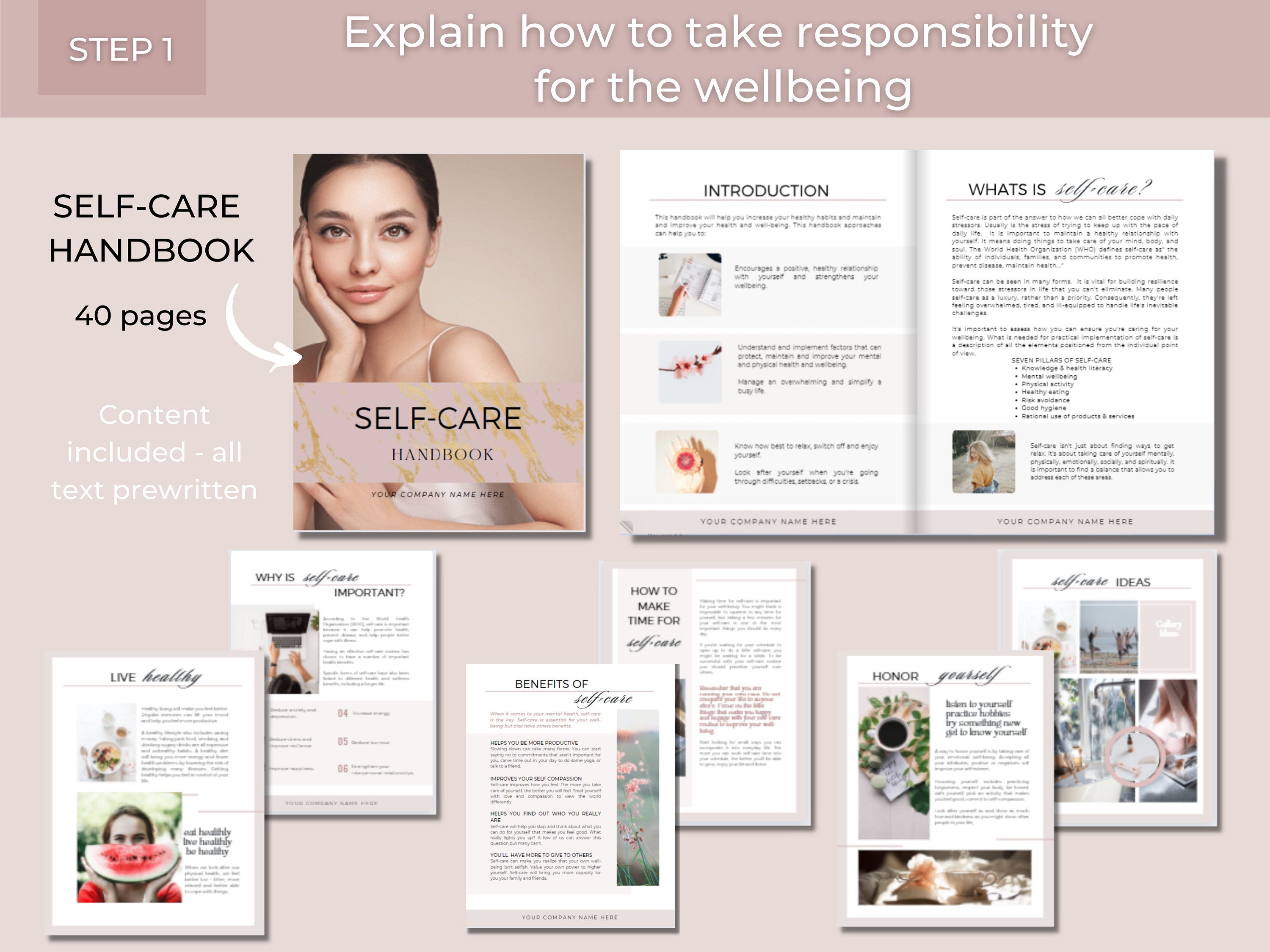 Selfcare Toolkit Selfcare Templates Selfcare Journal Etsy