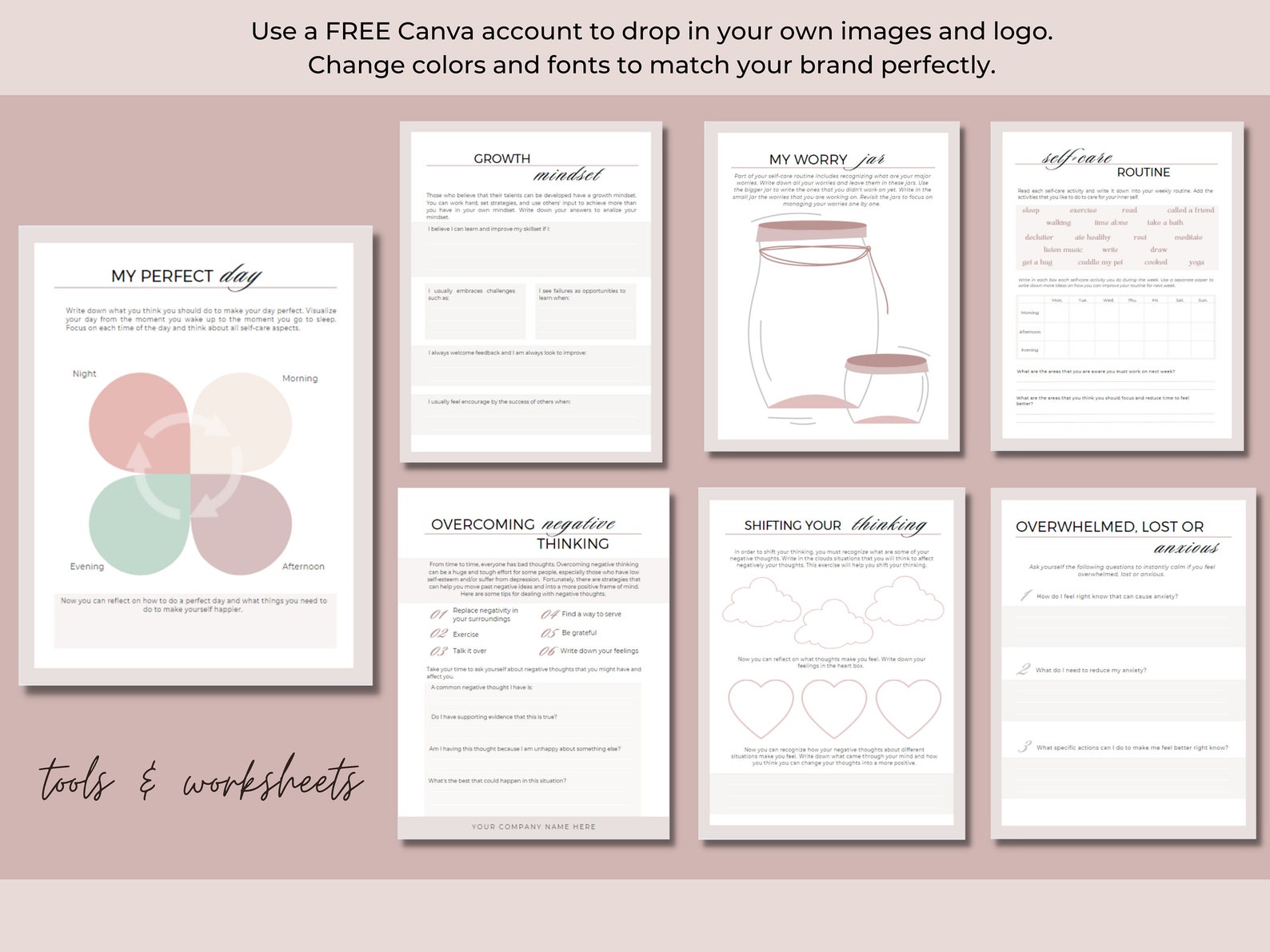 Selfcare Toolkit Selfcare Templates Selfcare Journal Etsy