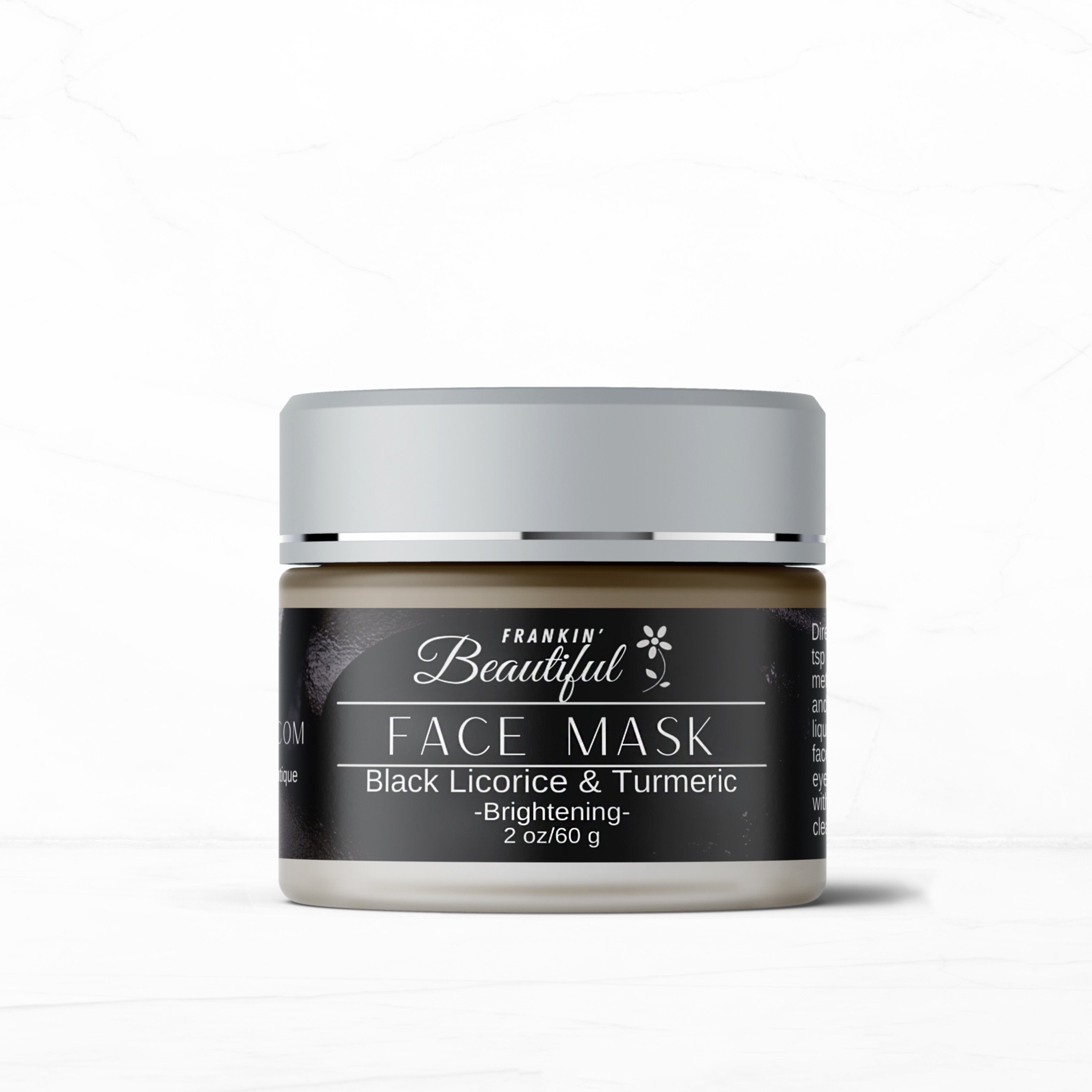 Face Mask Black Licorice & Turmeric Etsy