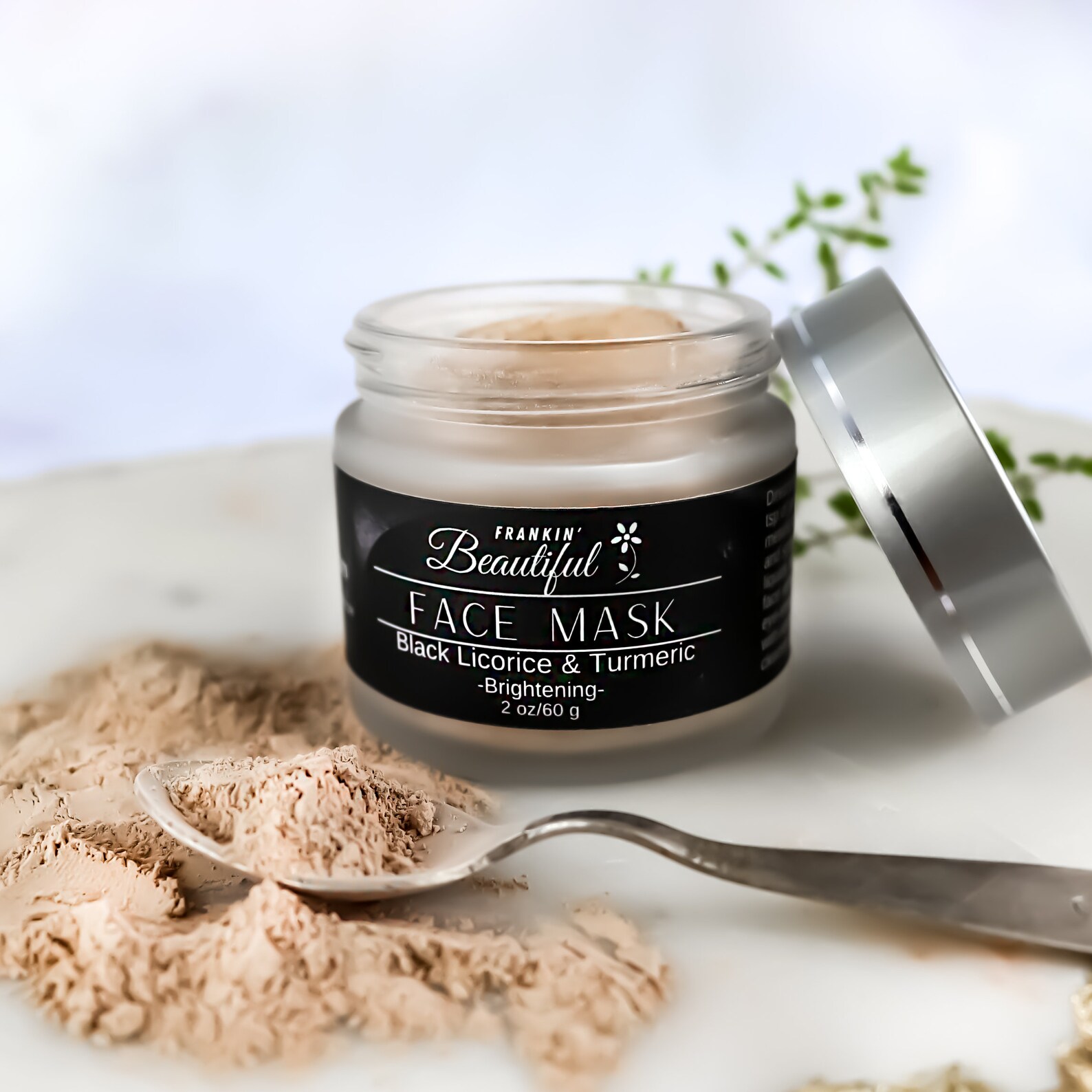 Face Mask Black Licorice & Turmeric Etsy