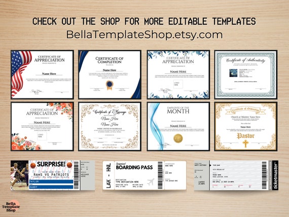 Editable Superlative Certificate Printable Superlative - Etsy