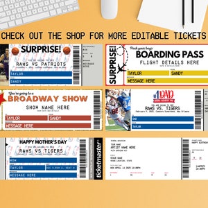 Editable Broadway Show Ticket Template Printable Broadway - Etsy