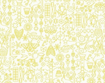 Sun Print Luminance by Alison Glass in Sunflower cotton quilting fabric from Andover