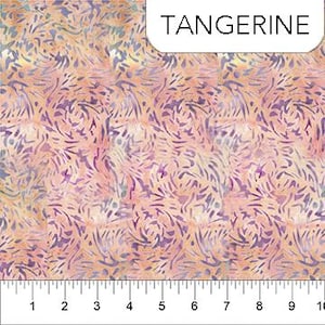 Banyan BFFs by Banyan Studio-Tangerine-Manufacturer Northcott-Manufacturer #81600-56-Premium Cotton Batik Fabric-Sold by Half Yard Cuts