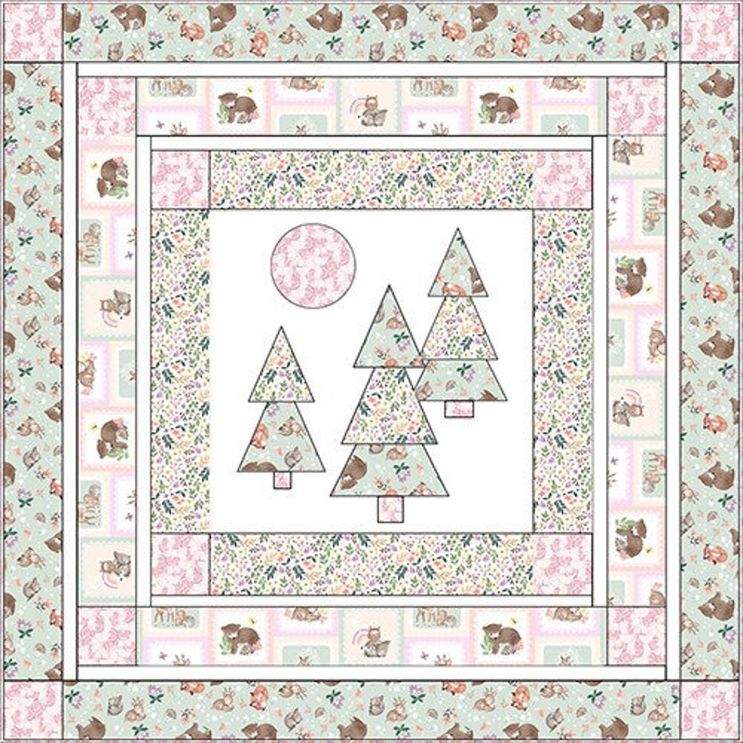 Woodland Wander Girl Quilt Kit by 3 Wishes Etsy