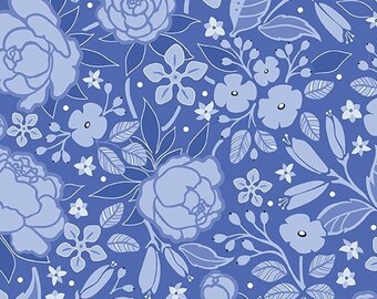 Frolic - Peri Silhouette cotton quilting fabric by Amanda Murphy ad Benartex - Item# 13511-50 - Sold by Half Yard