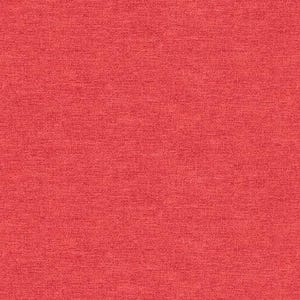 May include: A solid red fabric with a textured woven pattern.