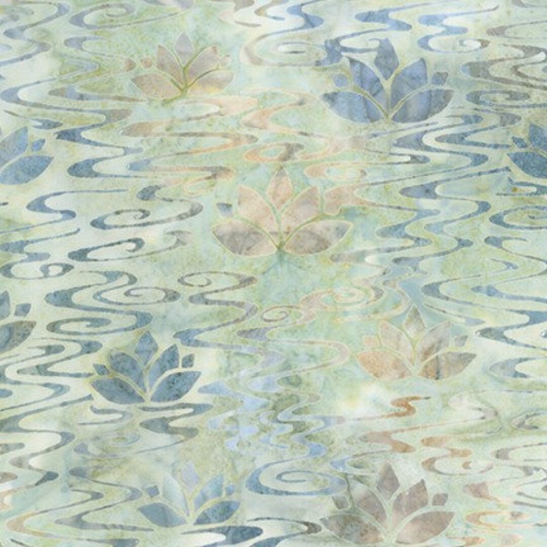 Morning Mist Mist Premium 100% Cotton Batik Fabric by Robert Kaufman ...