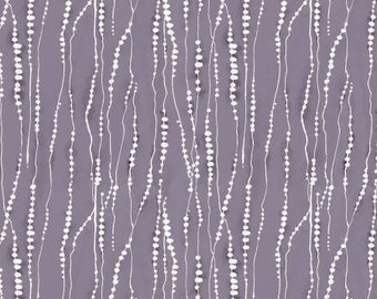 Au Naturel in Purple lavender Dotted Stripe from Wilmington Prints 17823-611 cotton quilting fabric