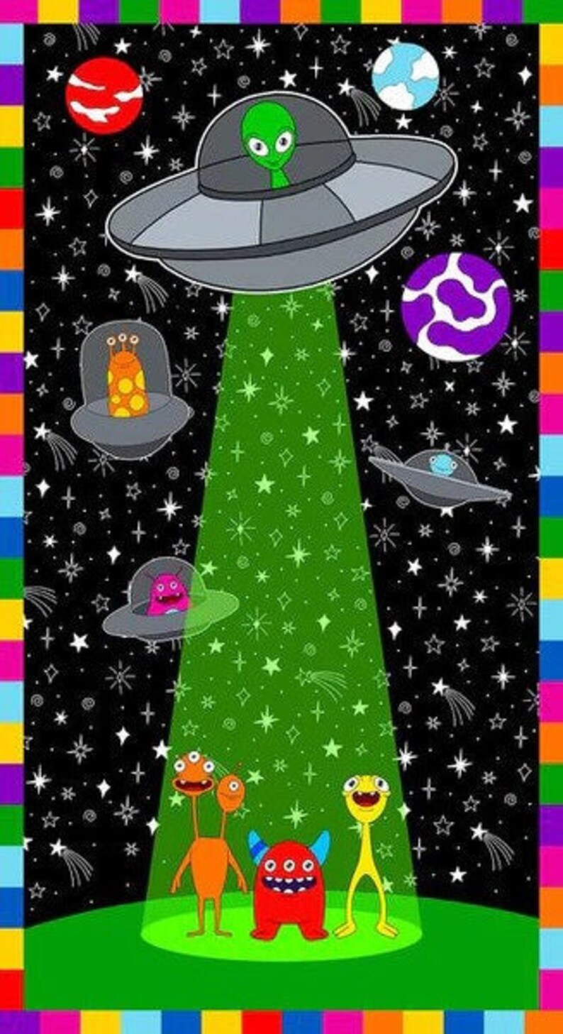 Amazing Aliens Alien Panel 1997PG-99 by Blackhannah of Pencil - Etsy