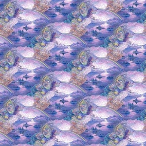 Astral Voyage by Josephine Wall - Rainbows Multi - Mfg. 3 Wishes Fabric - Mfg. # 20186-MLT - Premium Cotton Fabric - Sold in Half Yard Cuts