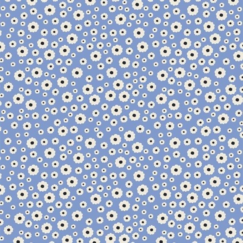 Periwinkle Floret Specks premium 100% cotton fabric by Art Gallery Fabrics Item PWK-68813 Sold in half yard increments image 1