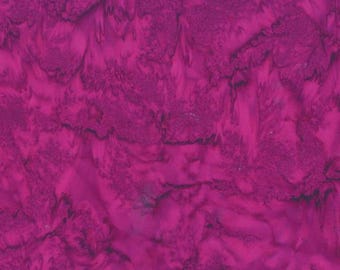 1895 Watercolors quilting cotton batik fabric Hand Dyed in Cabernet red from Hoffman
