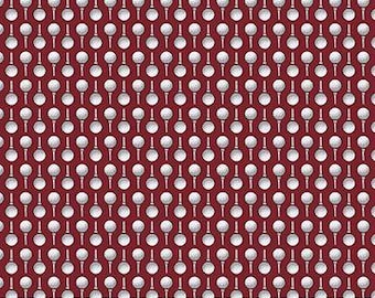 Hole in One by Racquel Martindale - Red - Mfg. Northcott Fabrics - Mfg. #27121-24 - Premium Cotton Fabric - Sold by Half Yard Cuts