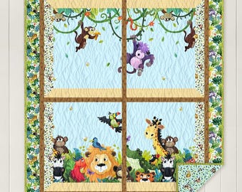 Jungle Friends - Toil and Trouble Quilt Kit - 43" x 50.5"