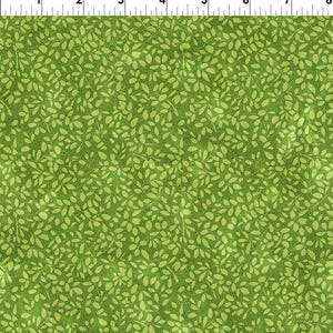 On the Go by Jason Yenter - Leaves Green - Manufacturer In the Beginning - Manufacturer # 9KFA-1 - Premium Cotton Fabric - Sold By Half Yard