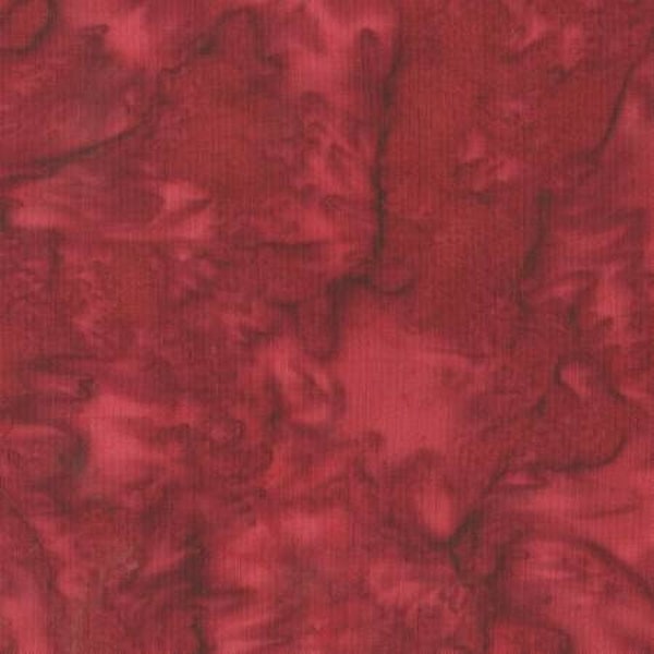 Be Colourful Rosewood Batik Fabric from Anthology Fabrics by Jacqueline de Jonge  - Item #BC52Q  Half Yard Cuts