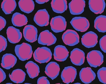 Kaffe Fassett Collective-Twist Black by Brandon Mably-Mfg. Free Spirit-Mfg. #PWBM102.BLACK-Premium Cotton-Sold by Half Yard Cuts