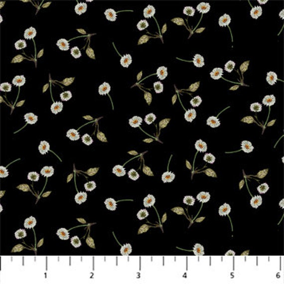 Countryside Comforts by Jane Carkill of Lamblittle - Mfg. FIGO Fabrics - Mfg. #R90742-99 - Premium Rayon Fabric - Sold by Half Yard Cuts