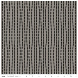 Mad Masquerade by J. Wecker Frisch - Gray Stripe - Mfg. Riley Blake - Mfg. #C11958-GRAY - Premium Cotton Fabric - Sold by Half Yard Cuts
