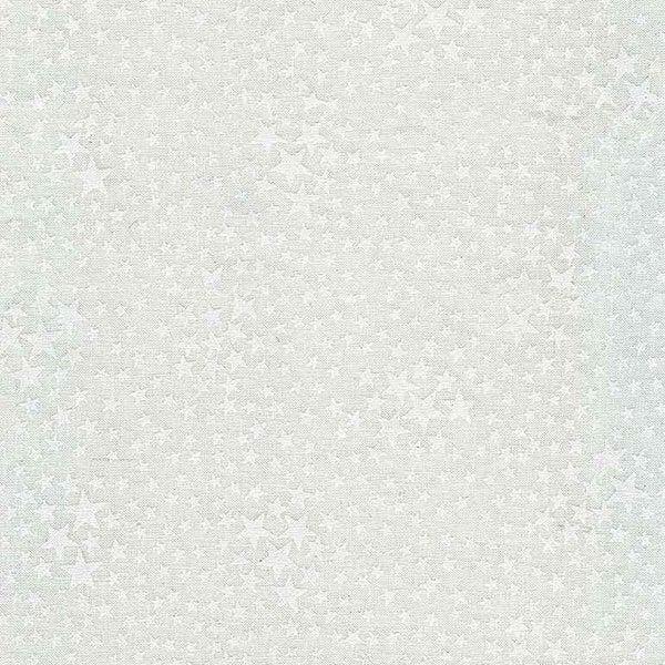 C7998-WHITE Stars & Stripes - White on White -  Tiny Patriotic Stars - Half Yard