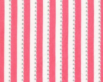 BeColourful Dragonfruit Stripe cotton fabric by Jacqueline De Jonge and Anthology