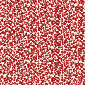 Holly Berry Park by Art Loft - Cream - Manufacturer Studio E - Manufacturer #7267-33 - Premium Cotton Fabric - Sold by Half Yard Cuts