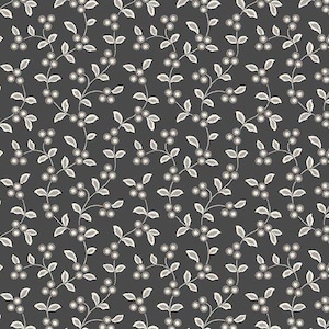 Tangent - Vine Black - Manufacturer  Andover Fabrics, Manufacturer # A-774-K Premium Cotton Fabric  - Sold by Half Yard Cuts