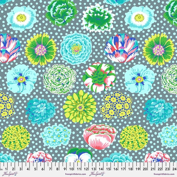 Kaffe Fasset - Big Blooms Pastel Quilt Fabric from Free Spirit - Item #PWGP091.PASTEL sold by half yard