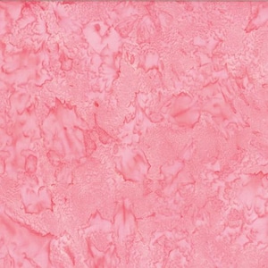 1895 Watercolors - Hand Dyed Batik in Ballet-Pink - Mfg. Hoffman - Mfg. #1895-630 - Premium Cotton Batik Fabric - Sold by Half Yard Cuts