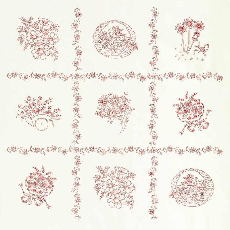 Vintage Redwork - Etsy